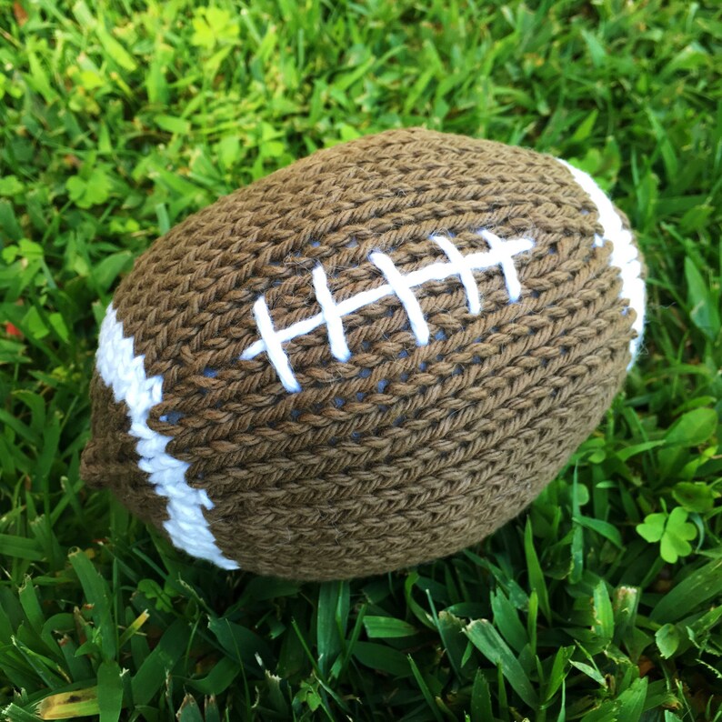 Mini Knit Football Plush Toy Etsy