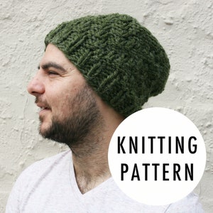 Knitting Pattern: Silicate Reversible Chunky Knit Hat Beanie Toque