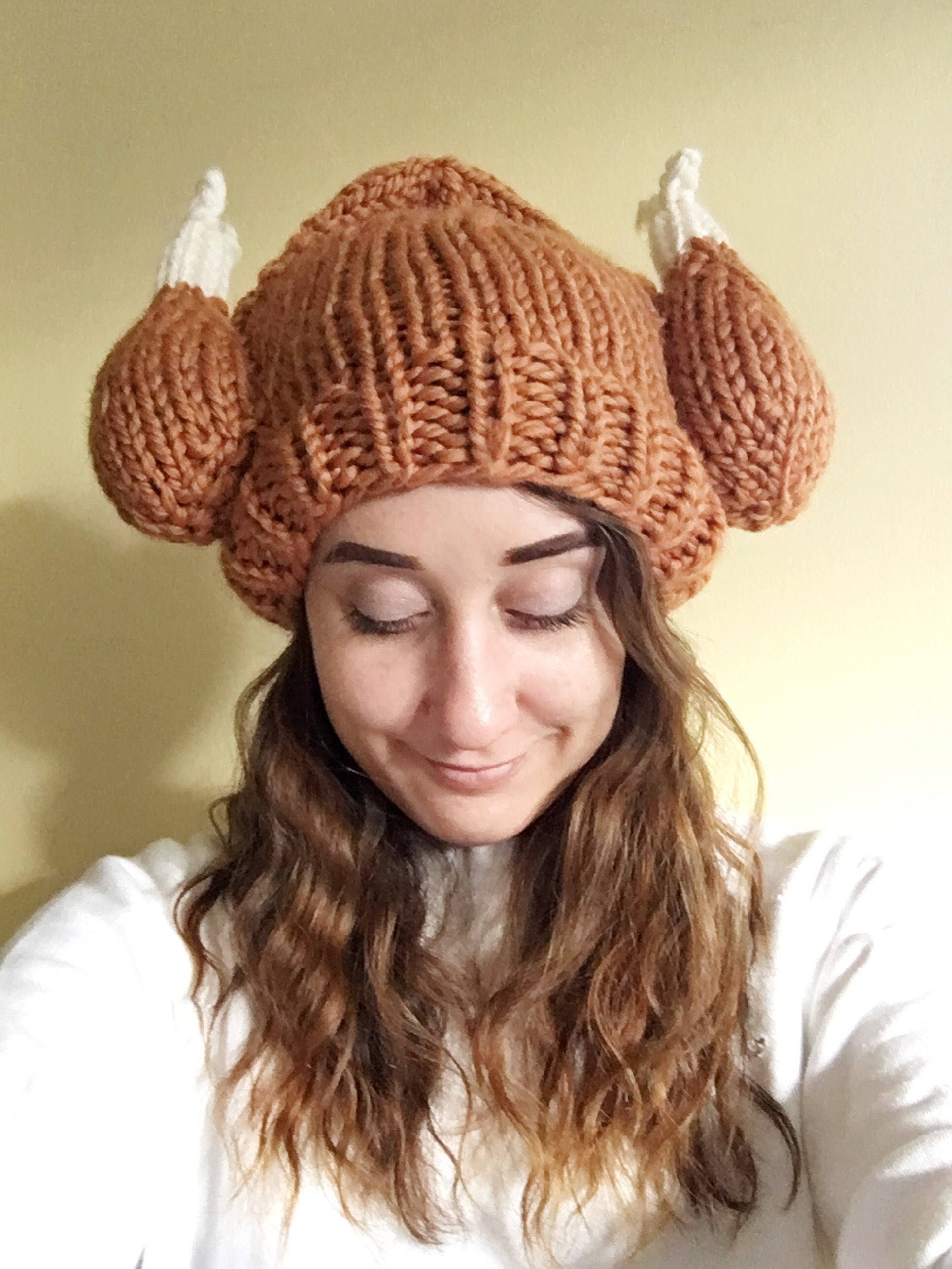 Knit Turkey Leg Hat 4 Sizes Available 