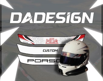 create your own sticker visor for your racing helmet