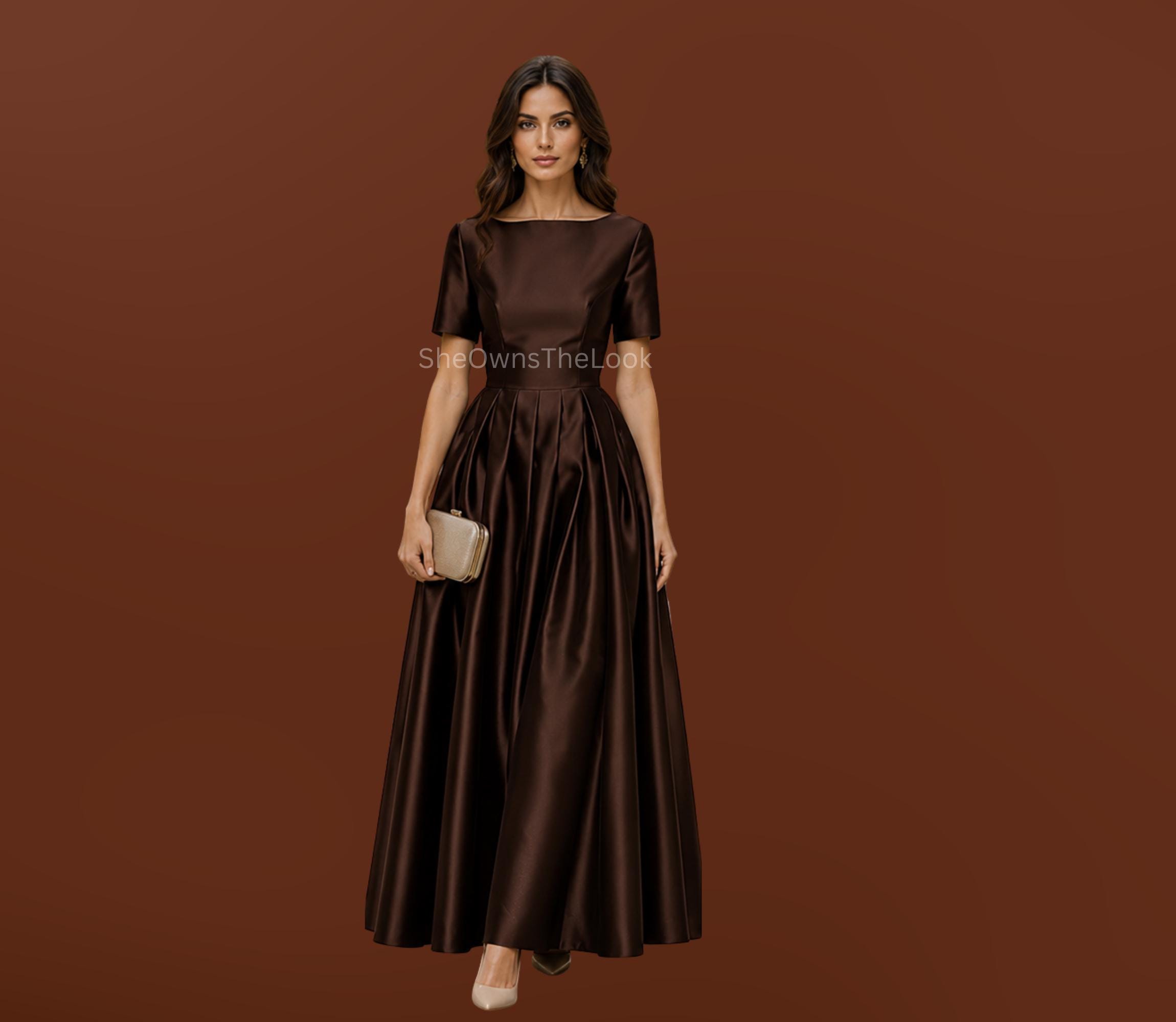 very dark green bridesmaid dresses Dress 2021 Cowl Neck Chiffon Maxi Slip Dress with Slit Prom '24 Shoes Collection mesh mini dress Color:Ivory Lace+Champagne Lining As Our Picture this party dress will