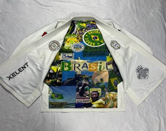 Kimono de BJJ blanco personalizado / Kimono de Jiu Jitsu personalizado