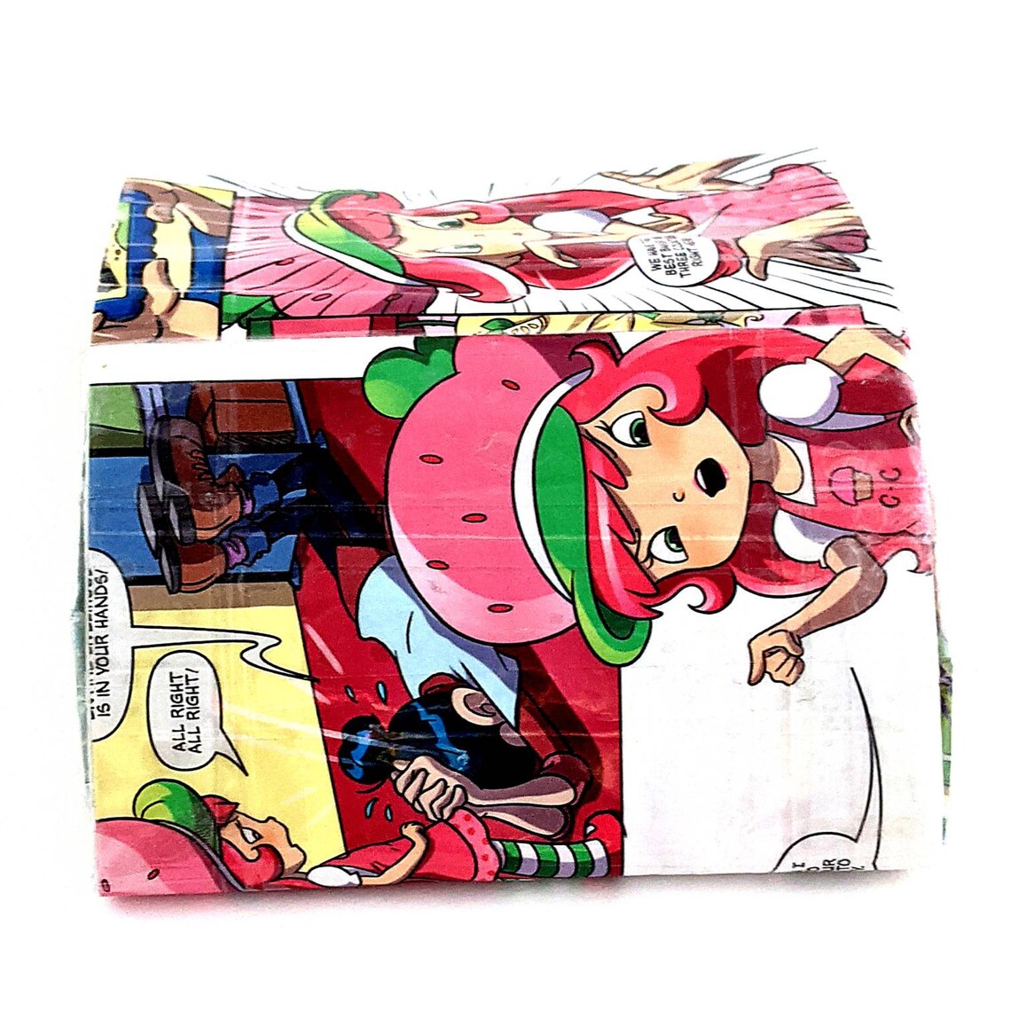 Strawberry Shortcake Wallet Upcycled Comic Book Coin Purse Etsy