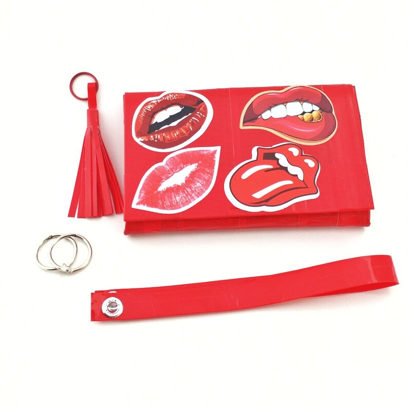 Fun Lips Statement Bag Gift for Her Cute Red Wristlet Etsy