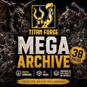 Pack de figurines pour jeux de rôle sur table 2, Pack de fichiers STL pour jeux de rôle sur table, Figurines D&D STL, Pack de figurines pour jeux de rôle