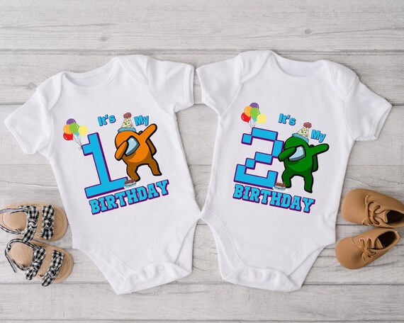 Among Us Birthday Shirt, Crewmate Game Family Tee, Kids Gaming Apparel