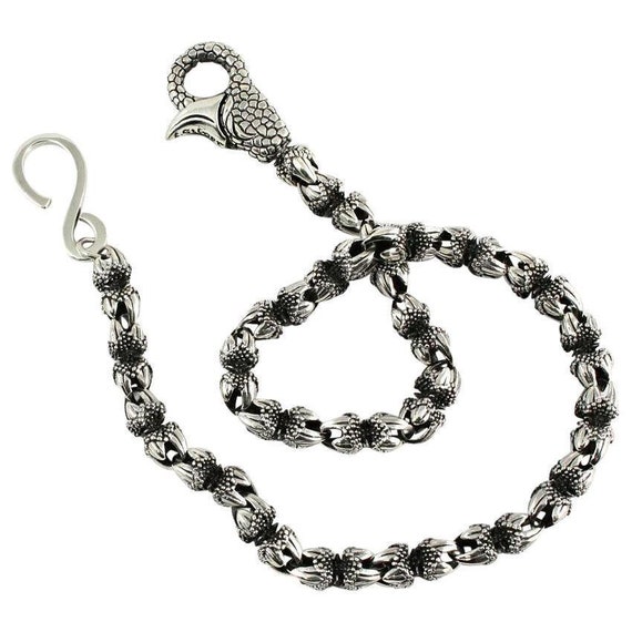 Sterling Silver Claw of Dragon Wallet Chain Etsy