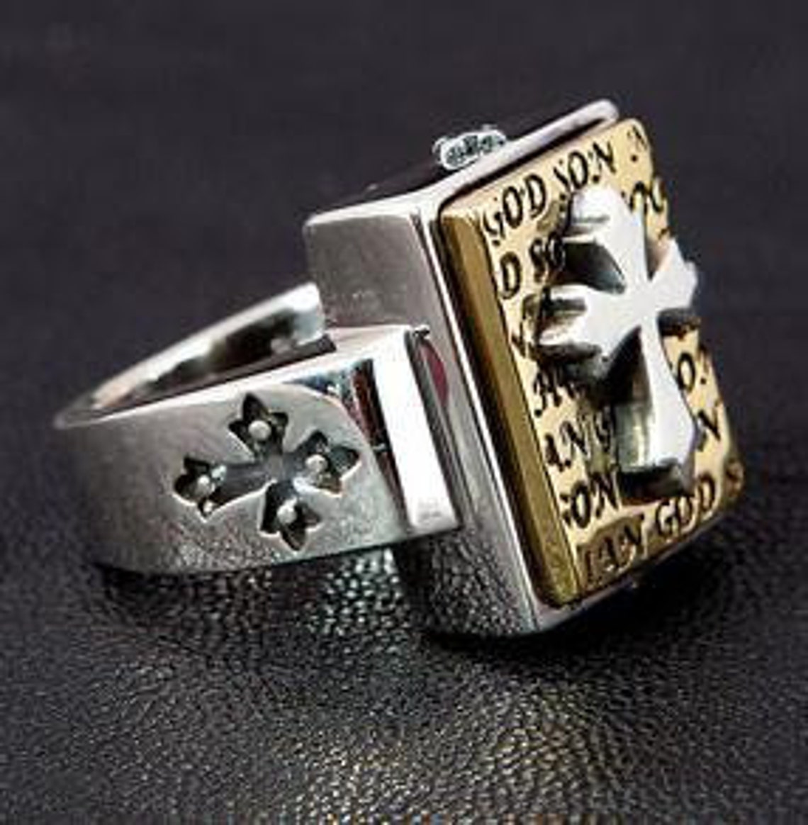 Cross Ring Gold main image 1