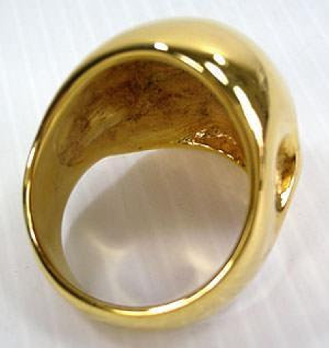 Skull Gold Ring Gold Men's Ring Biker Ring Men's Etsy