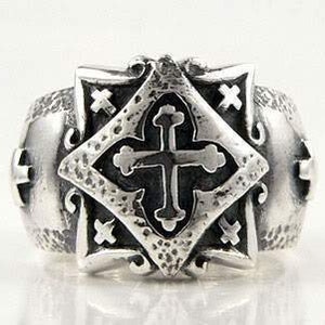 Silver Celtic Ring Sterling Silver Celtic Cross Ring - Etsy