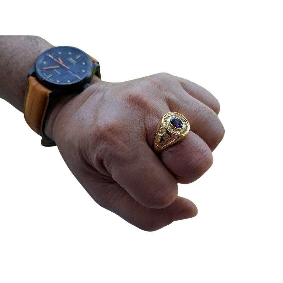 Solid gold shop bishop rings