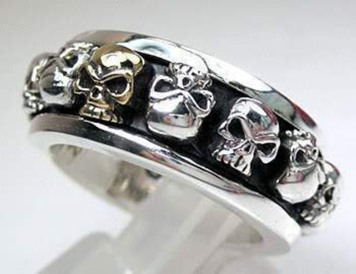 Men's Spinner Ring Sterling Silver Spin Ring Silver Etsy