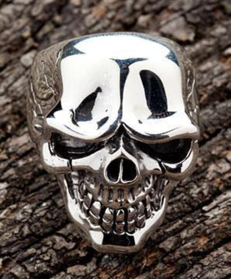 Skull Ring Heavy Men's Ring Heavy Metal Rock and Roll | Etsy