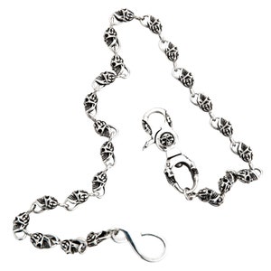 Skull Wallet Chain, Silver Skull Chain, Men's Silver Chain for Wallet ...