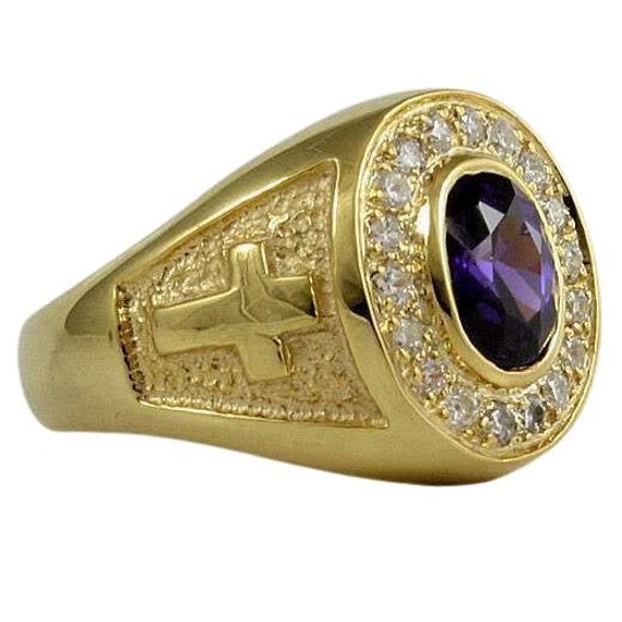 Solid gold bishop best sale rings