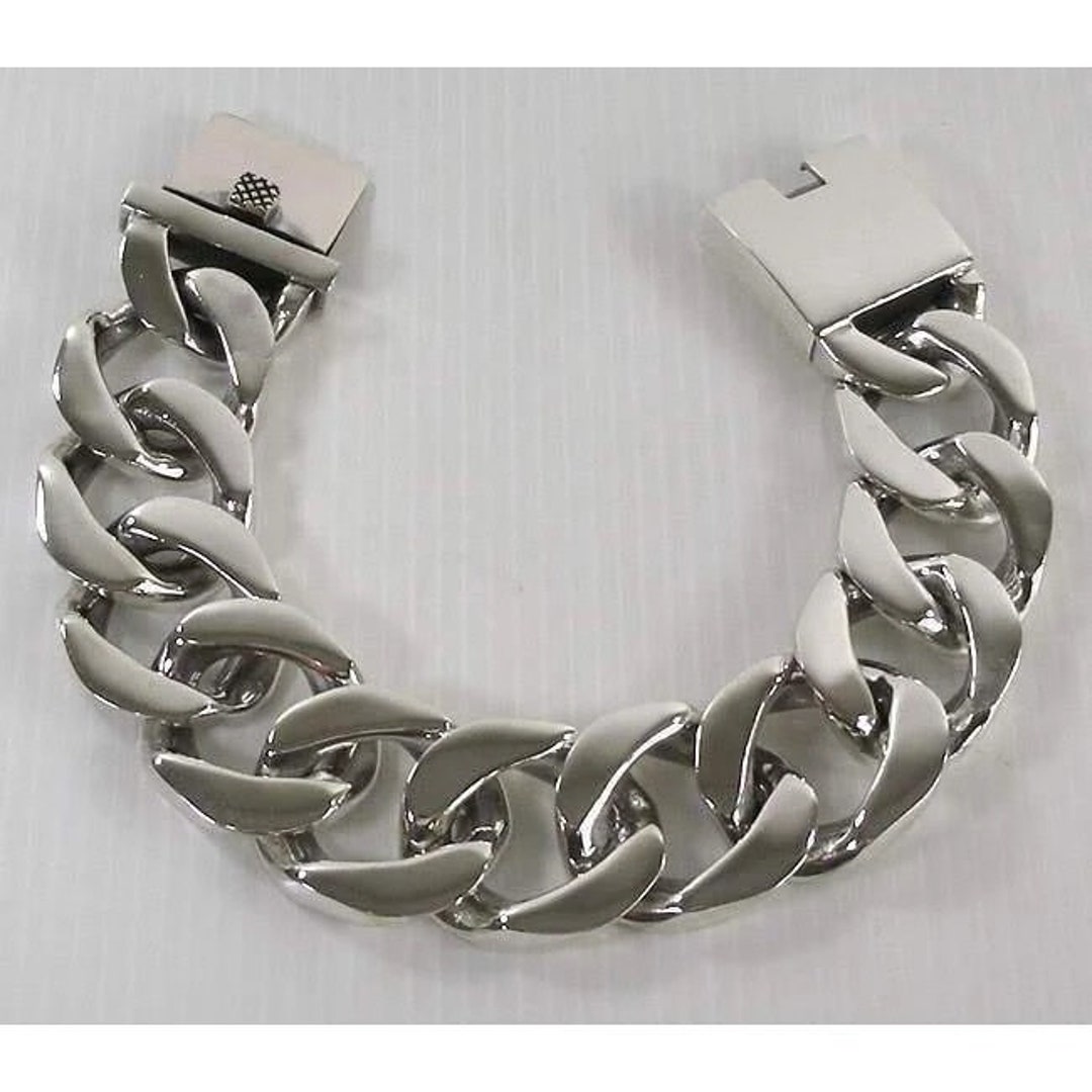 Brazalete Cuban Link Iced Out 8mm X 18cm Platinum | ICE KING | Joyería