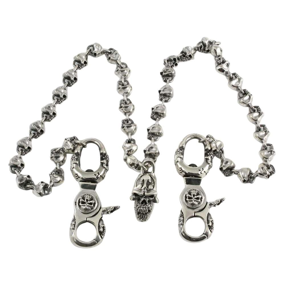 925 Sterling Silver Flame Skull Wallet Chain Biker Gothic - Etsy 925 Sterling Silver Flame Skull Wallet Chain Biker Gothic - Etsy
