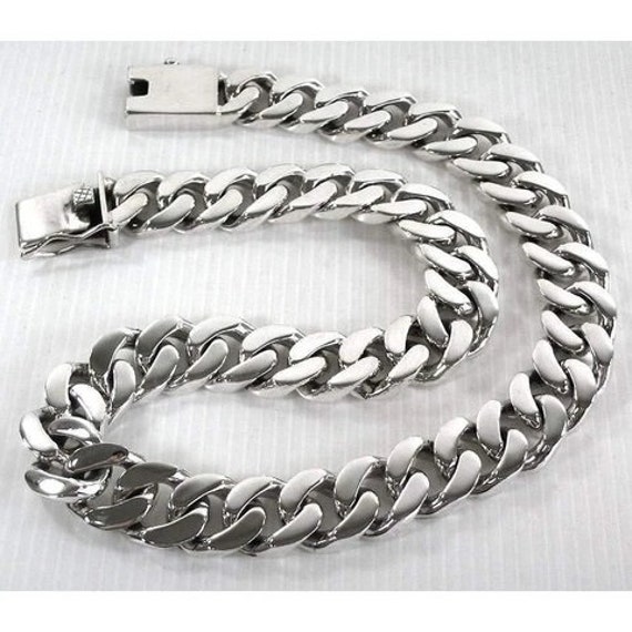 Sterling Silver Cuban Chain Necklace 
