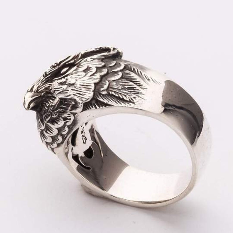 Eule Ring Sterling Silber Ring Tier Ring von SterlingMalee | Etsy