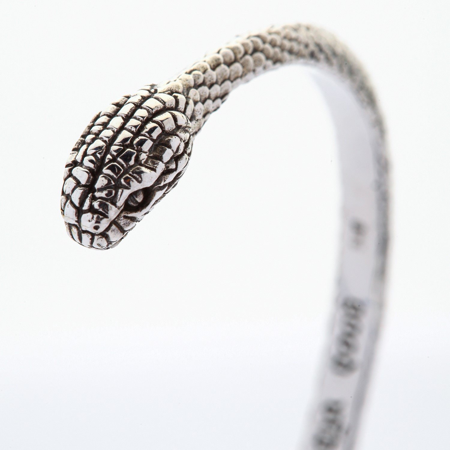 Silver Snake Cuff 925 Sterling Silver Bracelet Bangle by Etsy