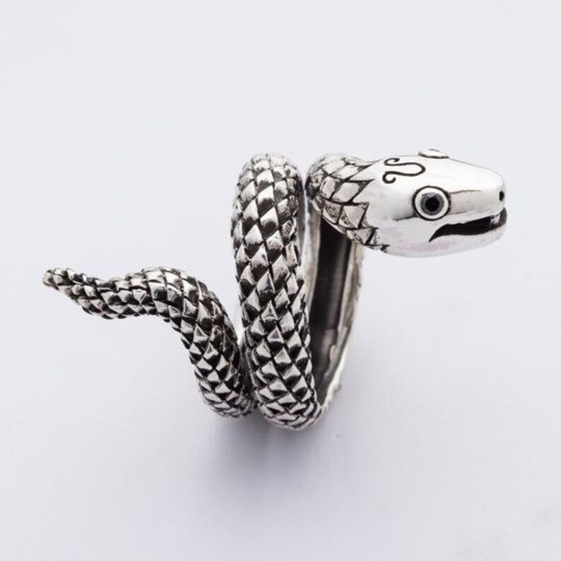 Snake Ring 925 Sterling Silver Rings Animal Ring Silver - Etsy