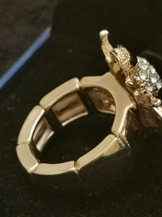 Bienen Statement Ring Gold Farbe mit Steinen. Ein… - image 2