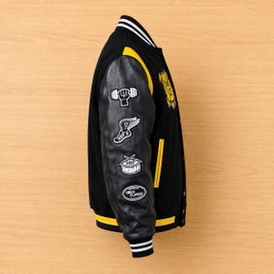 HBCU Varsity Jacket Aggie Pride Bulldog Bomber Navy Gold Custom Unisex Gift College Streetwear