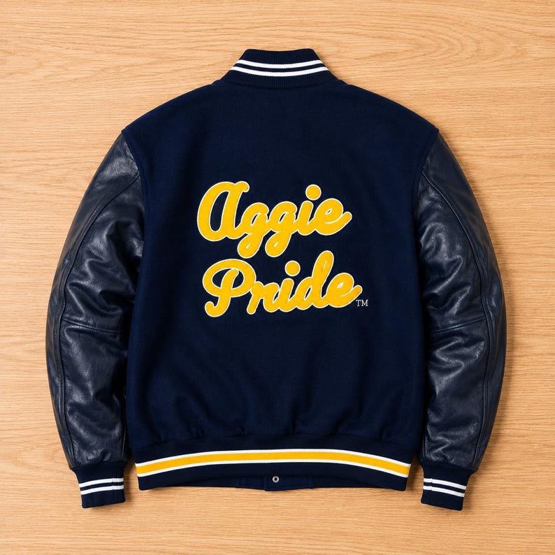 Aggie Pride Jacket Wool Letterman Jacket Custom made letterman jackets Custom Varsity Jacket Letterman Jacket Baseball Jackets
