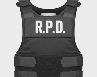 Op RPD tactisch vest geïnspireerd politie-cosplaypantser | Zwart gevechtsvestkostuum | Survivalgame-outfit | Halloween-accessoires