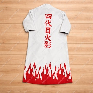 Anime Inspired Black Long Leather Coat with Orange Lining | Cosplay Trench Coat with Hood | Unisex Anime Costume Coat | Handmade Custom Coat