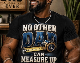Retro Dad Measuring Tape PNG | Father's Day Shirt Design (Digital Download)