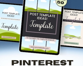 Editable Pinterest Pin Templates for Etsy Sellers | Canva Mockup Bundle (Digital Download)