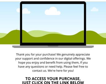 Canva Thank You Page Template | Editable Digital Product Instructions (Digital Download)