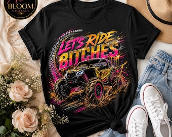 Let's Ride Bitches PNG | Leopard UTV Mudding Graphic (Digital Download)