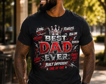 Dad Ever Graphic Tee, Father’s Day Streetwear Mockup (Digital Product)