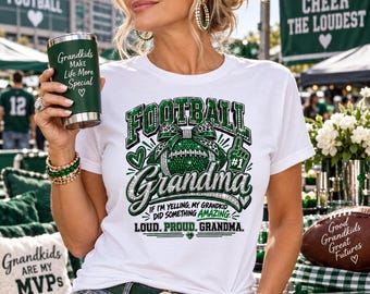 Football Grandma PNG, Game Day Cheer Design (Digital Download)
