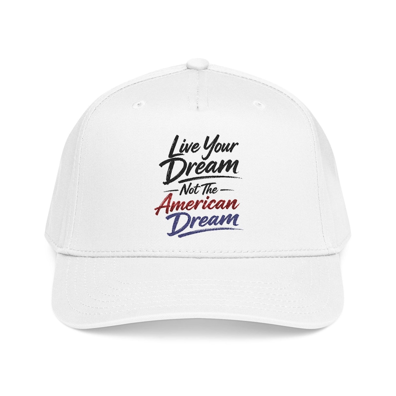 Embroidered Baseball Cap, Live Your Dream Streetwear Snapback ...