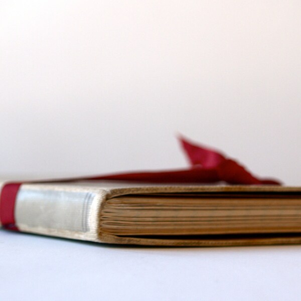 Hardcover journal, Repurposed Antique, Vintage Journal, Lined Paper Journal, Gray Hardcover, Handmade, Handbound, Rudyard Kipling