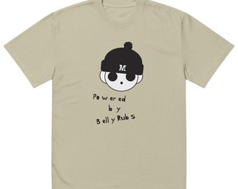 Maltik Baby TT Collection "Powered by Belly Rubs" Unisex Oversized faded t-shirt