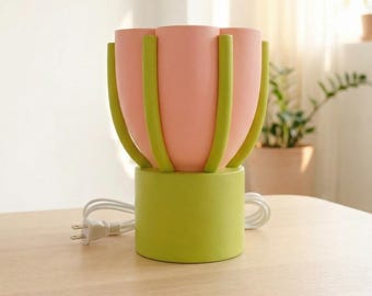 Tulip table lamp – Bedside Accent modern Light, unique flower