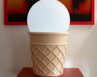 Ice Cream Table Lamp – Kids Night Light – Wireless LED Bedside Lamp