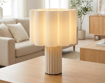 Modern Table Lamp — Bedside Night Light — Minimalist Desk Lamp — Unique Home Decor Gift