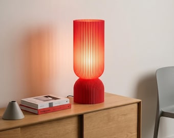 Modern Table Lamp – Sculptural Minimalist Lighting – Designer Home Decor – Ambient Light – Unique Statement Lamp