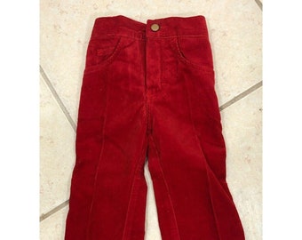 1970s Levis 726 Red Corduroy Pants 