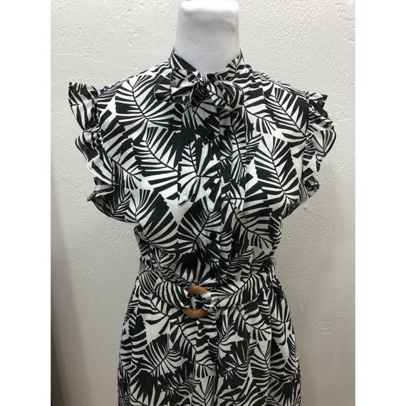 Nancy Greer Dress Size S/M Semi-Sheer Cap Sleeve … - image 2