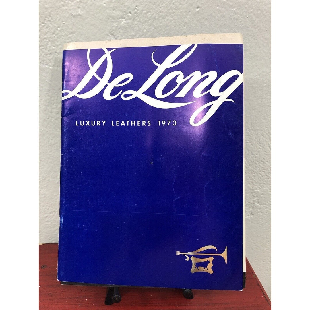 Vintage 1973 Delong Luxury Leathers Brochure Catalog Ephemera Reference
