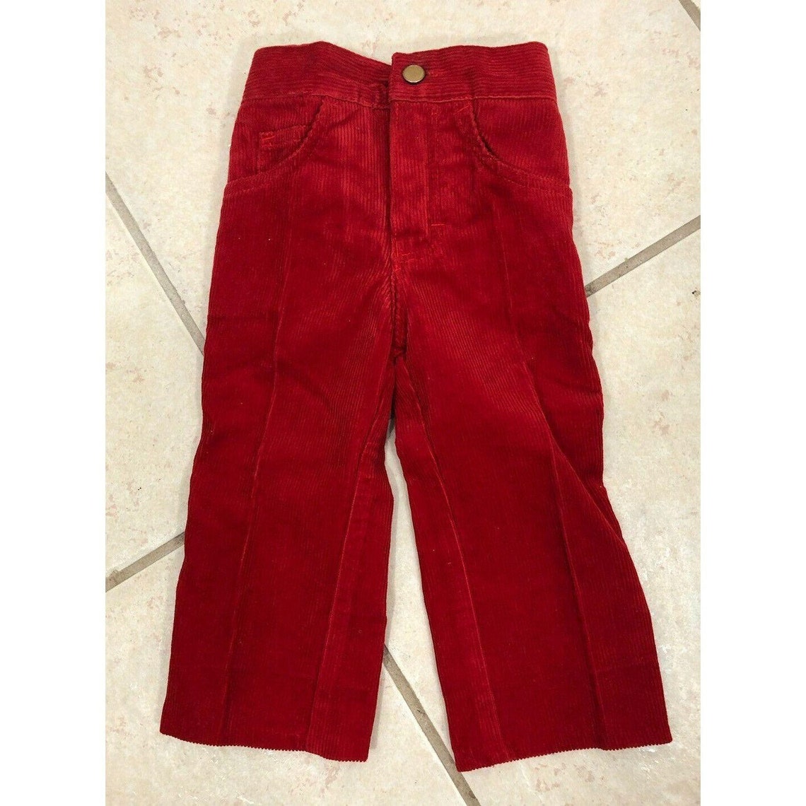 red corduroy pants