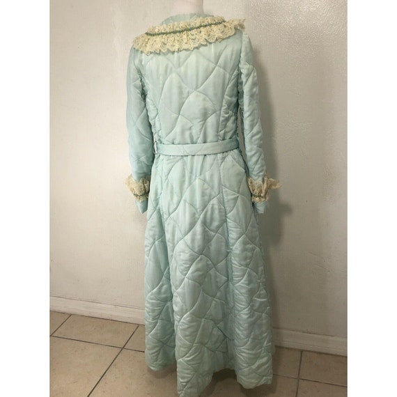 Rare Eleanor Beard Quilted Satin Robe Size Small … - image 4