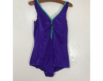 Maxine Of Hollywood Size 14 One Piece Swimsuit Bathing Suit