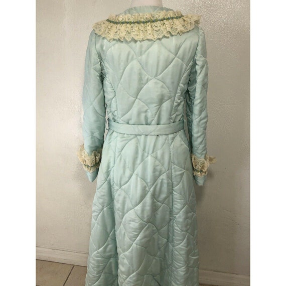 Rare Eleanor Beard Quilted Satin Robe Size Small … - image 3